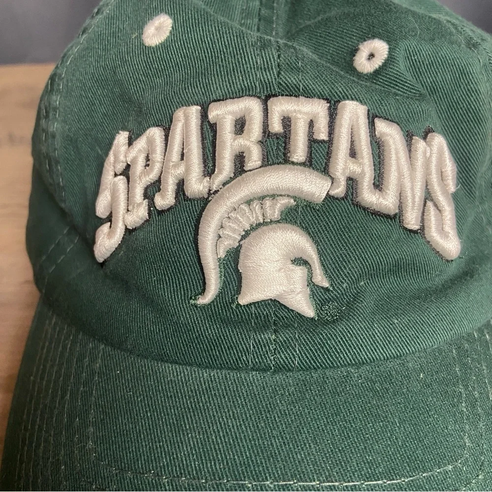 Michigan State Spartans Adjustable Green Hat Cap‎
